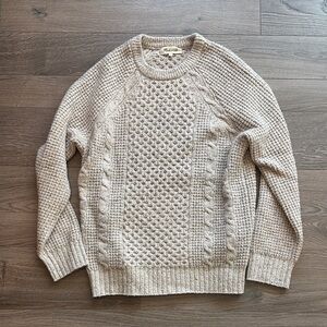 Madewell Men's Textured Knit Crewneck Sweater - Beige